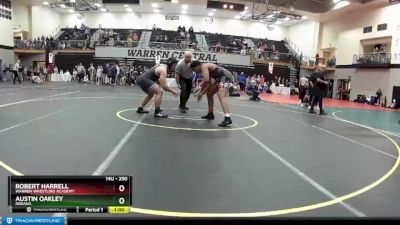 250 lbs Quarterfinal - Robert Harrell, Warren Wrestling Academy vs Austin Oakley, Indiana