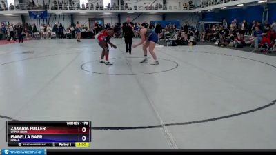 170 lbs Cons. Round 2 - Zakaria Fuller, Upper Iowa vs Isabella Baer, Loras