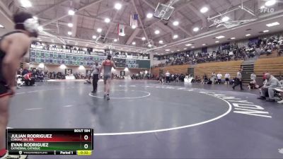 157 lbs Cons. Round 2 - Julian Rodriguez, Corona Del Sol vs Evan Rodriguez, Cathedral Catholic