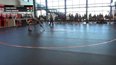 J-1 lbs Cons. Semi - Zura Pastor, MGWC vs Thalia Angeles, Jr Cougar Wrestling