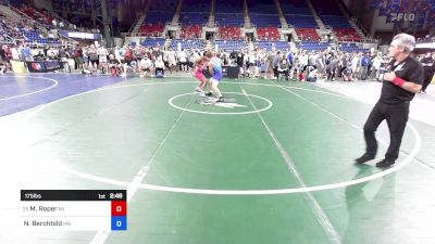 175 lbs Rnd Of 128 - Micah Roper, MI vs Nathan Berchtold, MN