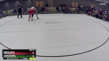 160 lbs Round 7 (8 Team) - Bryce Kunz, Nebraska Red vs Duncan Bell, Kansas Rattlers