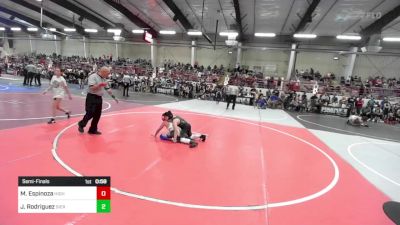 89 lbs Semifinal - Marcus Espinoza, High Elevation Wrestling Club vs Juanito Rodriguez, Sierra Grande Panthers