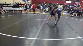 157 lbs Cons. Round 3 - Jonathan Fogus, Shorter vs Gha-is Cooper, Andrew College