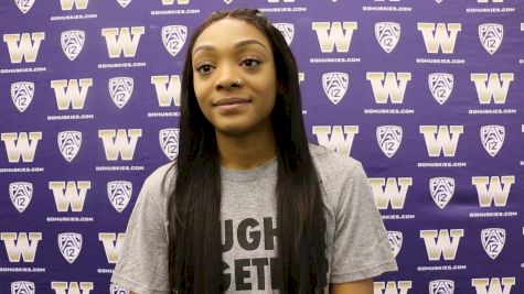 Deajah Stevens says she's been way more focused since the Olympics