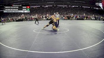 D2-215 lbs Champ. Round 1 - Jayden Reynolds, Kenowa Hills HS vs Brock Culpepper, Trenton HS