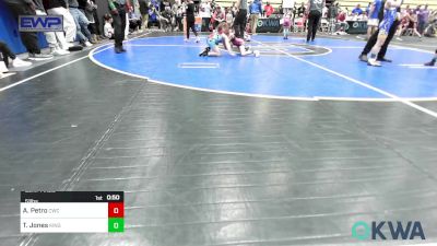 51 lbs Semifinal - Aubrey Petro, Cowboy Wrestling Club vs Tinley Jones, Kingfisher