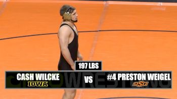 197 lbs Preston Weigel, OKST vs Cash Wilcke, Iowa