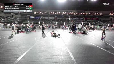 80 lbs 7th Place - Jacob Dela Cruz, West Orange vs Michael DeMarco, Vernon