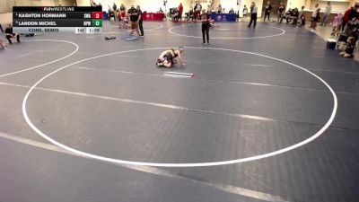 10U - 63 lbs Cons. Semis - Landon Michel, New Prague Wrestling vs Kashton Hormann, Summit Wrestling Academy