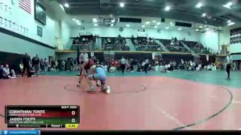 145 lbs Cons. Round 4 - Corinthian Tonte, Franklin Wrestling Club vs Jaiden Fouty, Whiteland Wrestling Club