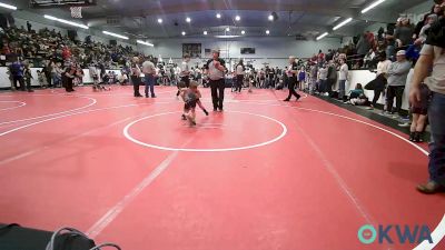 46 lbs Consi Of 16 #2 - Lincoln Lamho, Wagoner Takedown Club vs Jack Myers, Honey Badgers Wrestling Club