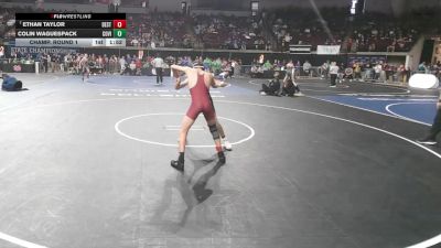 D 1 120 lbs Champ. Round 1 - Ethan Taylor, Destrehan vs Colin Waguespack, Covington