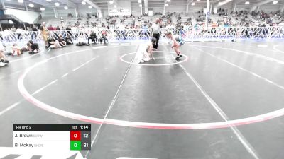 135 lbs Rr Rnd 2 - Jazick Brown, SVRWC vs Brayden McKay, Short Time