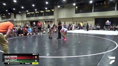 120 lbs Semis (4 Team) - Talin Strott, BHWC/ Florida Supreme vs Lillie Pepper, Not Plain Jane`s