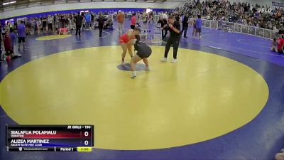 190 lbs Semifinal - Sialafua Polamalu, Winston vs Alizea Martinez, Salem Elite Mat Club