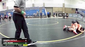108 lbs Semifinal - Lyric Hetzer, Toss Em Up Wrestling Academy vs Tatianna Castillo, Michigan