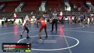 96 lbs Round 1 (6 Team) - Tyler Bradley, Metro All Stars vs Azariah Gervin, Basement Brawlers