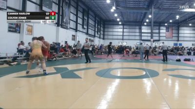 190 lbs Cons. Semi - Cannen Harlow, VA Team Predator vs Colton Jones, Grizzly Wrestling Club