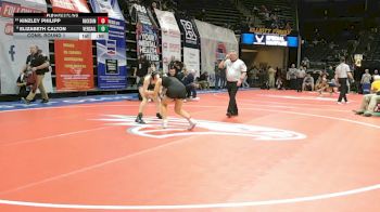 140 Class 1 lbs Cons. Round 1 - Elizabeth Calton, Versailles vs Kinzley Philipp, Rockwood Summit