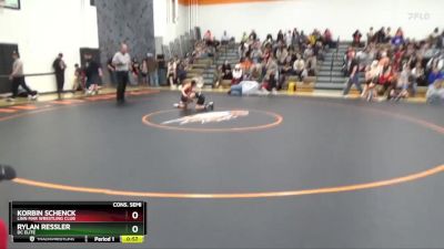 B-8 lbs Cons. Semi - Korbin Schenck, Linn Mar Wrestling Club vs Rylan Ressler, DC Elite