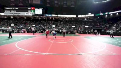235 lbs Quarterfinal - Teagan Flynn, MEN1 vs Sarah Colvin, HUB2