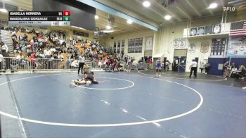 140 lbs Cons. Round 3 - Magdalena Gonzalez, Patriot vs Isabella Herrera, Hillcrest