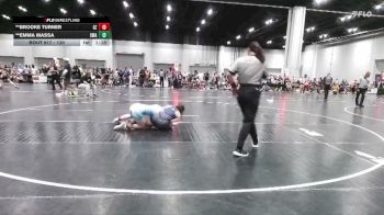 130 lbs Round 1 - **Brooke Turner, Ground Zero vs **Emma Massa, SLATE WRESTLING ACADEMY