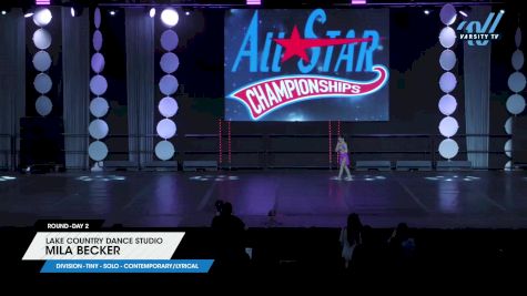 Lake Country Dance Studio - Mila Becker [2025 Tiny - Solo - Contemporary/Lyrical Day 2] 2025 ASCS Dance Grand Nationals & Cheer Showdown