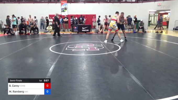 97 kg Semifinal - Brennan Carey, Combat W.C. School Of Wrestling vs Max ...