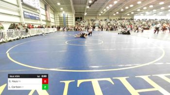 182 lbs Consi Of 32 #1 - Griffin Hays, PA vs Lincoln Carlson, CT