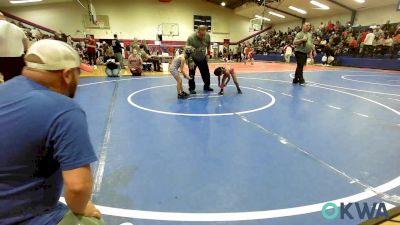 43-46 lbs 3rd Place - Amavi Cline, Coweta Tiger Wrestling vs Bentley Burchett, Raw Wrestling Club