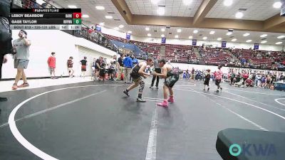 120-131 lbs Rr Rnd 2 - Leboy Bearbow, Darko Valley Wolf Pack vs Gage Taylor, Broken Bow Youth Wrestling