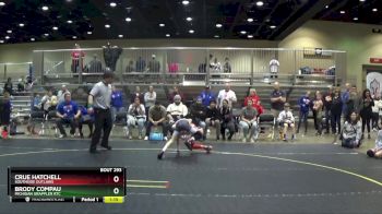 72 lbs 1st Place Match - Crue Hatchell, Southside Outlaws vs Brody Compau, Michigan Grappler RTC