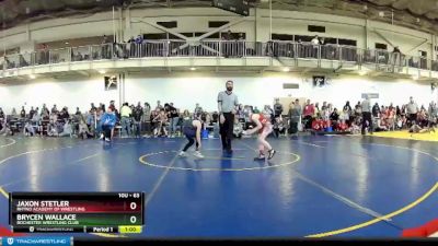 63 lbs Champ. Round 2 - Jaxon Stetler, Rhyno Academy Of Wrestling vs Brycen Wallace, Rochester Wrestling Club