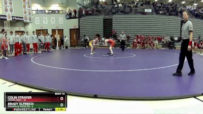 113 lbs Placement Matches (8 Team) - Colin Strayer, Crown Point vs Brady Elfreich, Evansville Mater Dei