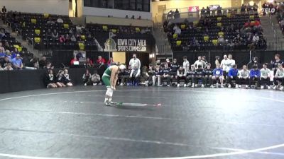 126 lbs Quarterfinal - Eli Klaiber, Waukee Northwest vs Alexander Pierce, Iowa City, West