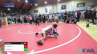 80 lbs Rr Rnd 2 - Macey Glover, Sperry Wrestling Club vs Grayson Stultz, Caney Valley Wrestling
