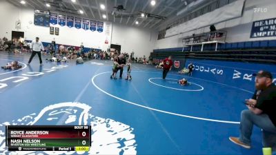 43-44 lbs Round 2 - Nash Nelson, Riverton USA Wrestling vs Royce Anderson, Wright Gladiators