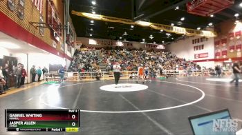 113 lbs Quarterfinal - Gabriel Whiting, Powell vs Jasper Allen, Lyman