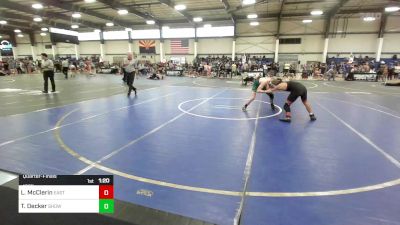 123 lbs Quarterfinal - Leon McClerin, East Valley WC vs Tytan Decker, Show Low