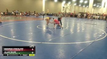 140 lbs Round 2 (8 Team) - Savannah Strickland, Charlies Angels Florida Pink vs Jillian Giller, Illinois Cornstars Gold