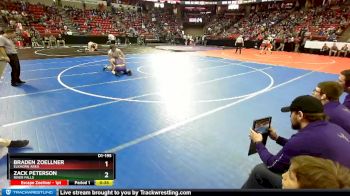 D1-195 lbs Cons. Round 1 - Zack Peterson, River Falls vs Braden Zoellner, Elkhorn Area