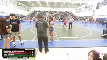 190 lbs Quarterfinal - Samaria Alarcon-diaz, Freight Train WC vs Ava Hetrick, Eastvale Elite