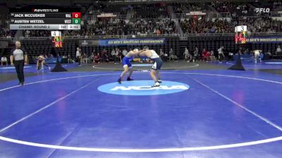 184 lbs Champ. Round 2 - Jack McCusker, Wash. & Lee vs Austen Wetzel, Westminster (MO)