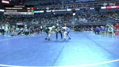 1A-157 lbs Champ. Round 2 - Brogan Lake, Hinton vs Ethan Christoffer, Don Bosco