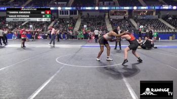 165 lbs 1st Place Match - Kailei Peterson, Smoky Valley vs Tamera Emuedue, Holcomb Wrestling Club