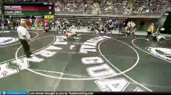 105 lbs Cons. Round 2 - Cyler Leeds, Canyon View Falcons vs Max Unrein, Colorado Outlaws