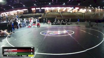 150 lbs 3rd Place Match - Aiden Hutchins, Zephyrhills Christian vs Jose Gutierrez, Doral Academy
