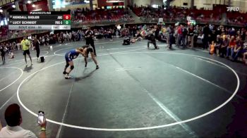 95 lbs Champ. Round 1 - Lucy Schmidt, Plattsmouth Wrestling Club - Girls vs Kendall Sigler, Aurora Wrestling Club